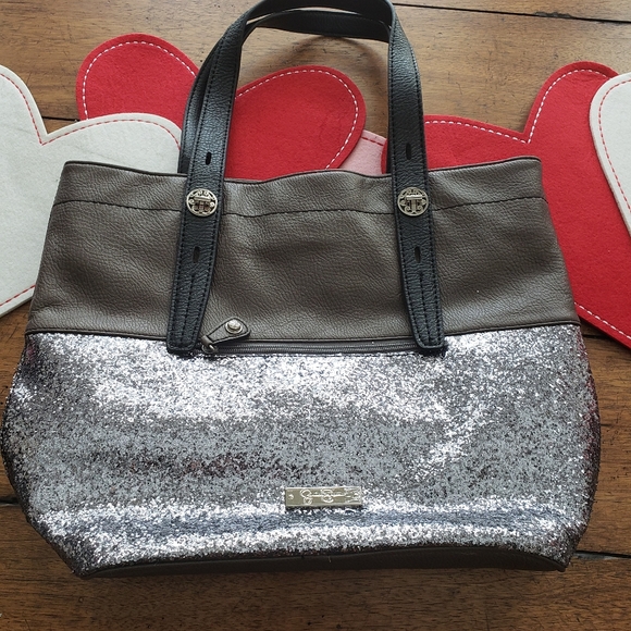 jessica simpson gray purse